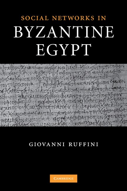 Couverture_Social Networks in Byzantine Egypt