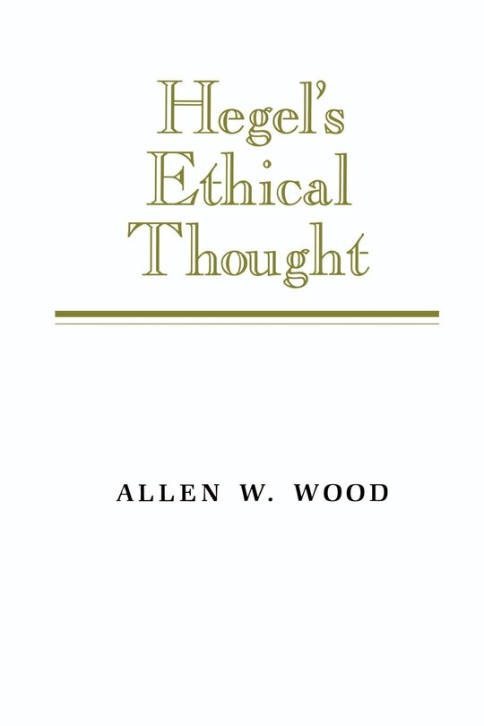 Front cover_Hegel's Ethical Thought