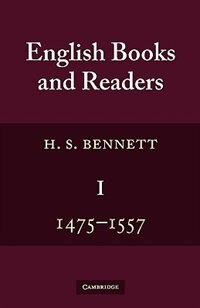 Couverture_English Books and Readers 1475 to 1557