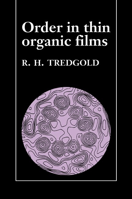 Front cover_Order in Thin Organic Films
