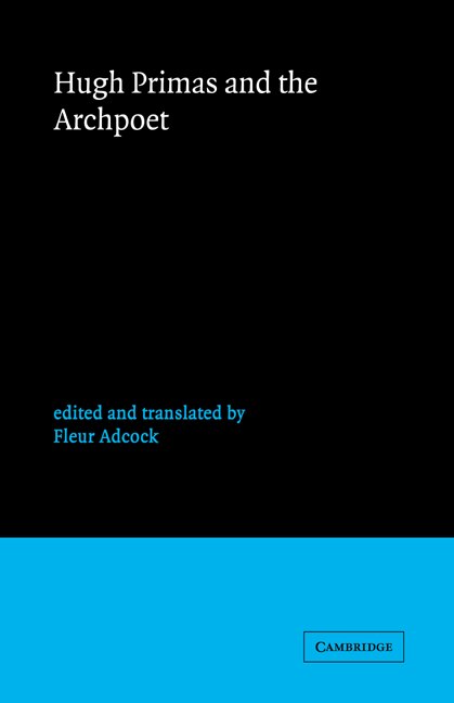 Front cover_Hugh Primas and the Archpoet