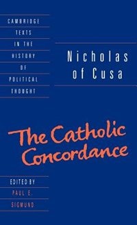 Front cover_Nicholas of Cusa: The Catholic Concordance