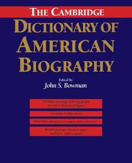 Couverture_The Cambridge Dictionary Of American Biography