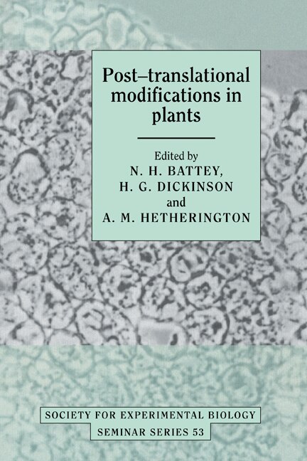 Couverture_Post-translational Modifications in Plants