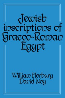 Couverture_Jewish Inscriptions of Graeco-Roman Egypt