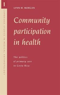Couverture_Community Participation in Health