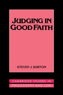 Front cover_Judging In Good Faith