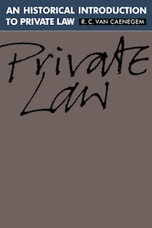 Couverture_An Historical Introduction To Private Law