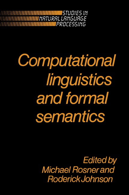 Front cover_Computational Linguistics and Formal Semantics