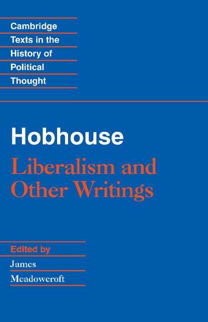 Couverture_Hobhouse: Liberalism and Other Writings