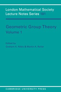 Couverture_Geometric Group Theory: Volume 1