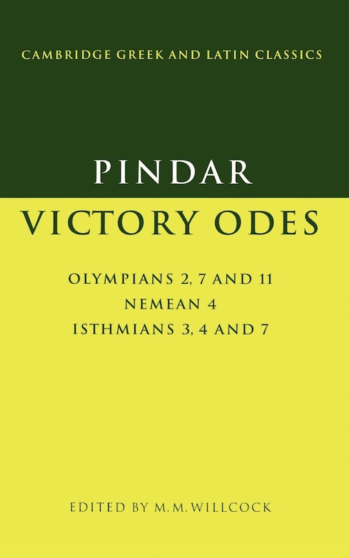 Front cover_Pindar: Victory Odes