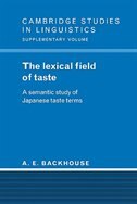 Front cover_The Lexical Field of Taste