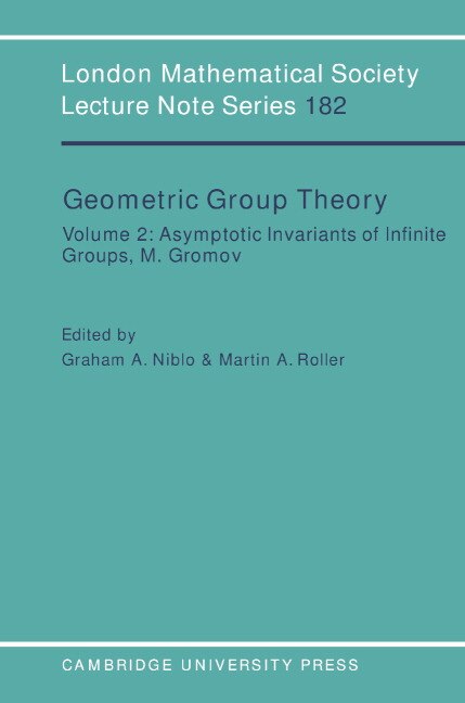 Front cover_Geometric Group Theory: Volume 2