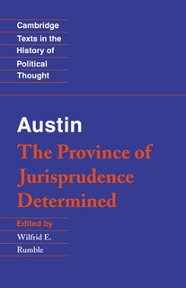 Front cover_Austin: The Province Of Jurisprudence Determined