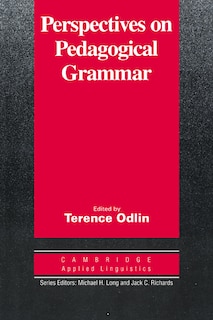 Front cover_Perspectives On Pedagogical Grammar