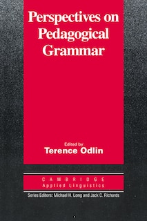 Perspectives On Pedagogical Grammar