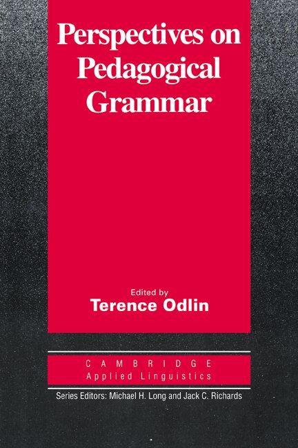 Front cover_Perspectives On Pedagogical Grammar