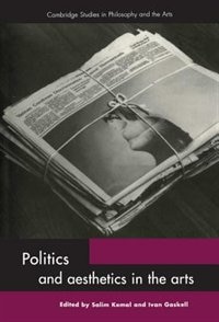 Couverture_Politics And Aesthetics In The Arts