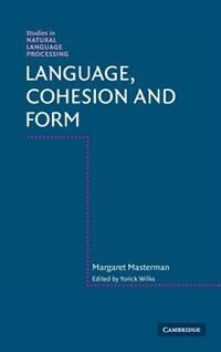 Front cover_Language, Cohesion and Form