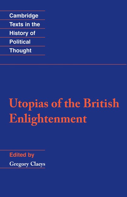 Front cover_Utopias Of The British Enlightenment