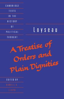 Couverture_A Treatise of Orders and Plain Dignities
