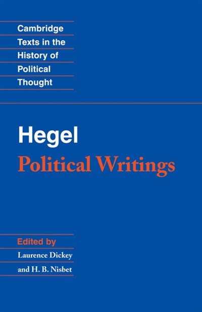 Front cover_Hegel: Political Writings
