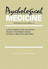 Front cover_A Clinico-genetic Study Of Psychiatric Disorder In Huntington's Chorea