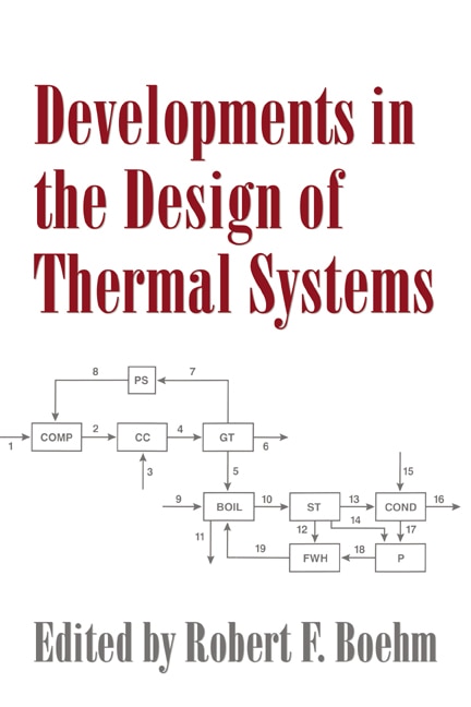 Couverture_Developments In The Design Of Thermal Systems