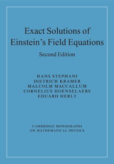 Couverture_Exact Solutions Of Einstein's Field Equations