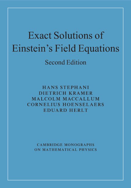 Couverture_Exact Solutions Of Einstein's Field Equations