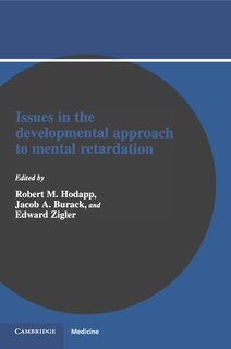 Front cover_Issues In The Developmental Approach To Mental Retardation