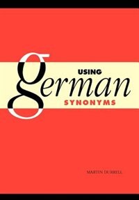 Front cover_Using German Synonyms