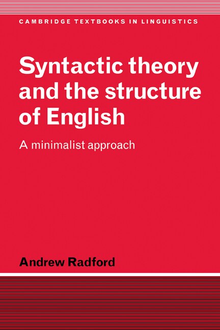 Couverture_Syntactic Theory And The Structure Of English