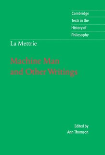 Couverture_La Mettrie: Machine Man and Other Writings