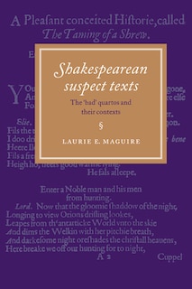 Couverture_Shakespearean Suspect Texts