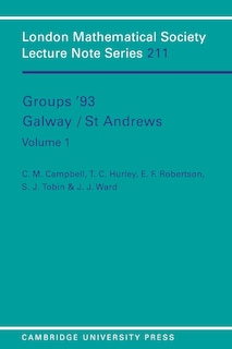 Front cover_Groups '93 Galway/St Andrews: Volume 1