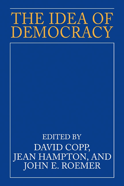 Front cover_The Idea Of Democracy