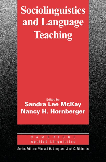 Front cover_Sociolinguistics And Language Teaching