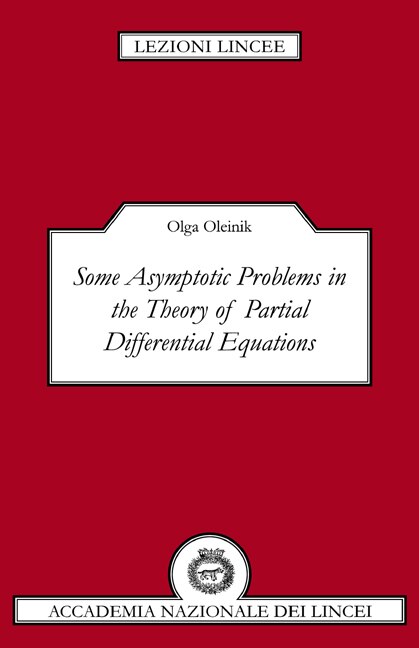 Front cover_Some Asymptotic Problems In The Theory Of Partial Differential Equations