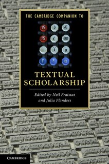 Front cover_The Cambridge Companion to Textual Scholarship