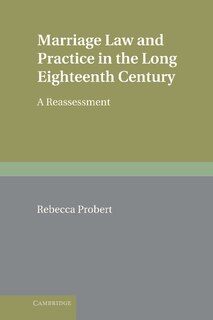 Couverture_Marriage Law and Practice in the Long Eighteenth Century