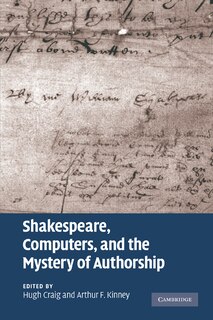 Couverture_Shakespeare, Computers, and the Mystery of Authorship