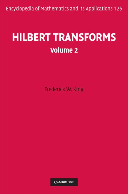 Couverture_Hilbert Transforms: Volume 2