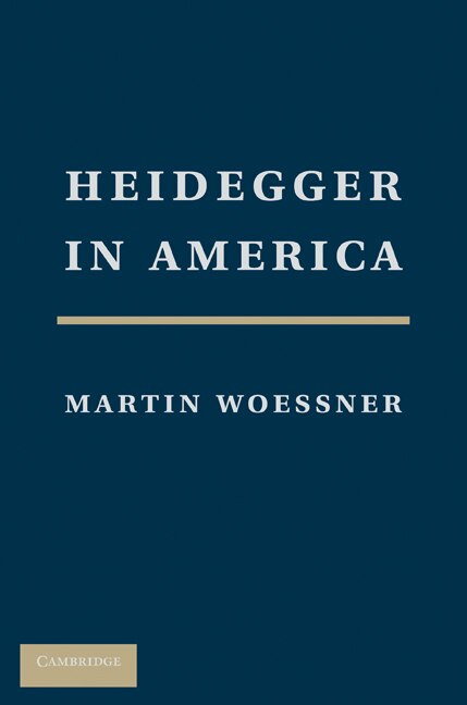 Front cover_Heidegger in America
