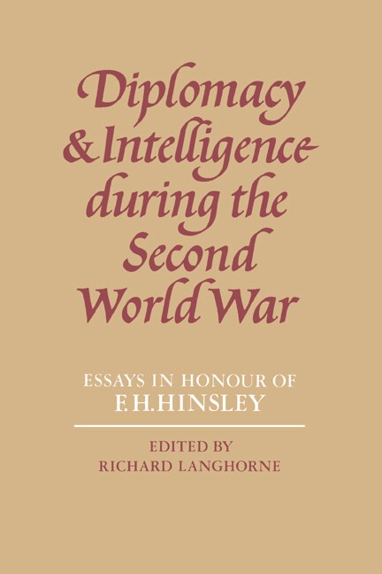 Front cover_Diplomacy and Intelligence During the Second World War