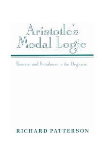 Front cover_Aristotle's Modal Logic