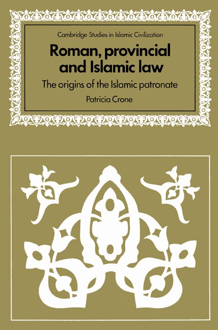 Front cover_Roman, Provincial and Islamic Law