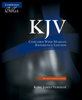 Couverture_Kjv Concord Wide Margin Reference Bible, Black Edge-lined Goatskin Leather, Kj766:xme