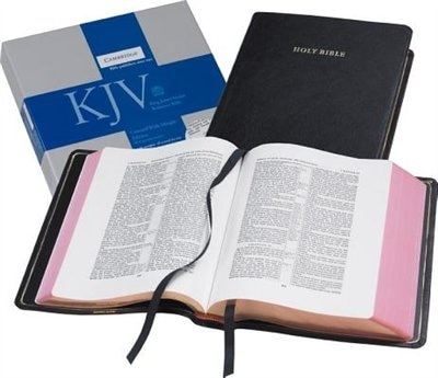 Kjv Concord Wide Margin Reference Bible, Black Edge-lined Goatskin Leather, Kj766:xme